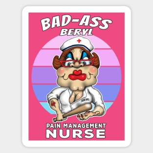 Pain Management Nurse Funny Nursing Design Sticker